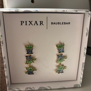 Disney Pixar BaubleBar Green Alien Earrings “The Clawww” Toy Story Jewelry